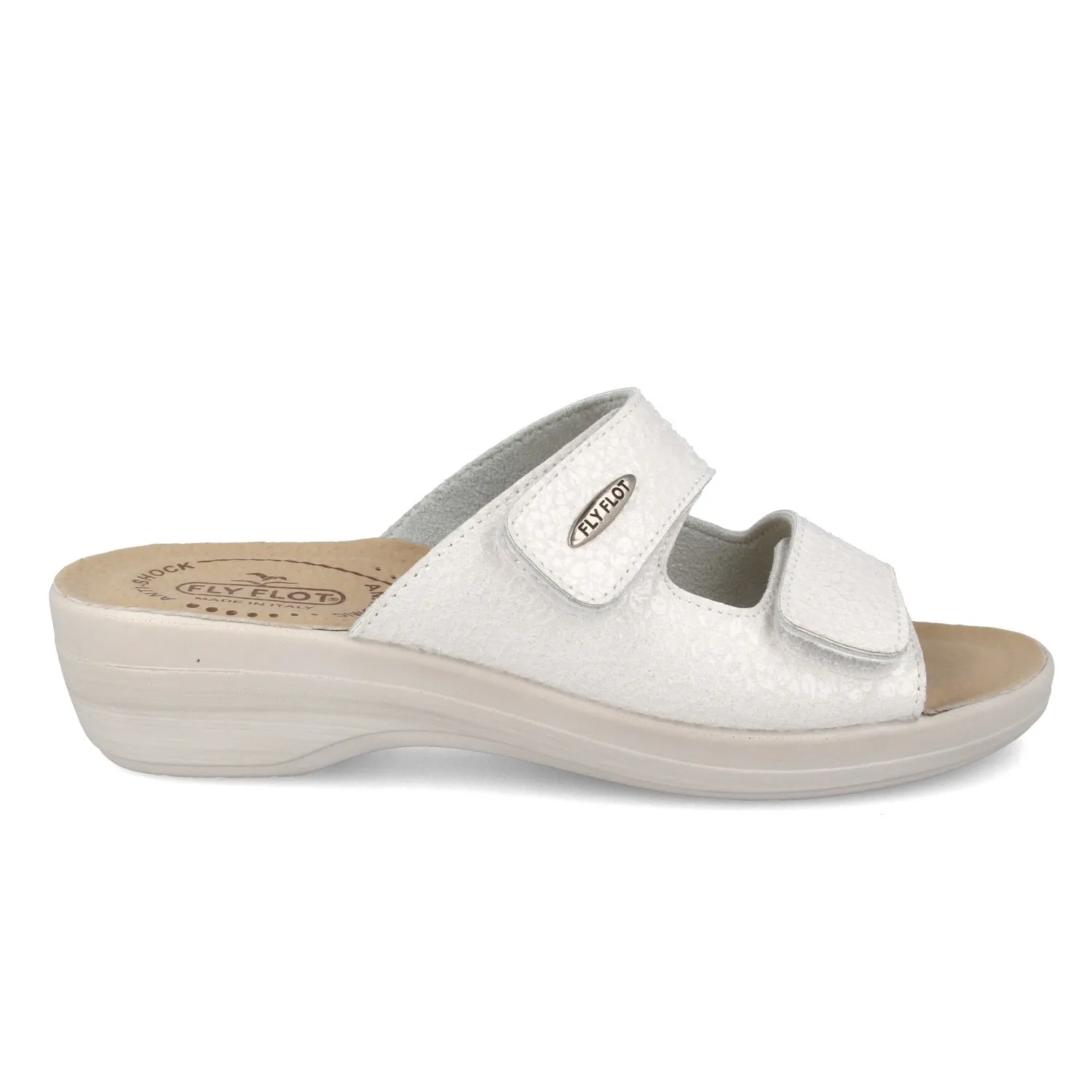 Scarpe da donna FLY FLOT art. T5B185E ciabatta doppio strappo bianco confort