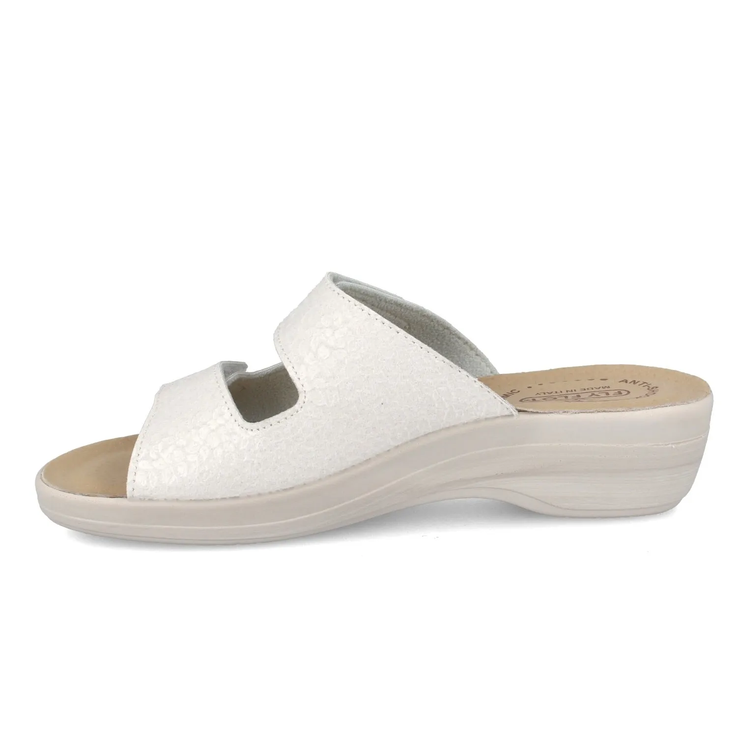 Scarpe da donna FLY FLOT art. T5B185E ciabatta doppio strappo bianco confort