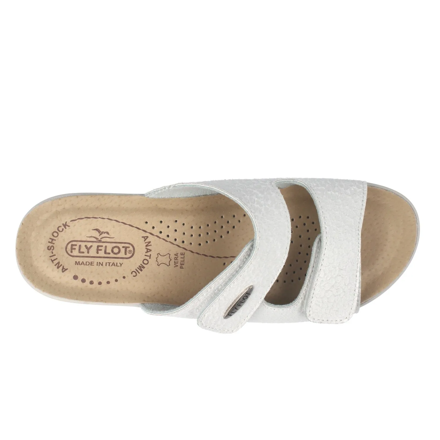 Scarpe da donna FLY FLOT art. T5B185E ciabatta doppio strappo bianco confort