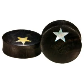 Star Plugs - Arang Wood   Mother of Pearl