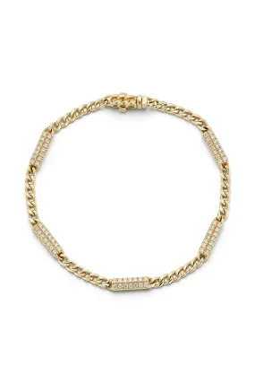 Sylvie Rose Cuban Chain Bar Bracelet