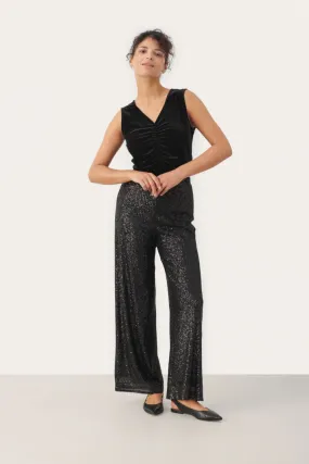 TATIANAS SEQUIN TROUSER (BLACK) - PART TWO