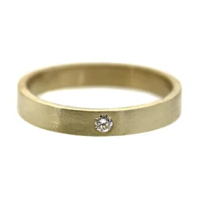 Thick Solitaire Diamond Ring