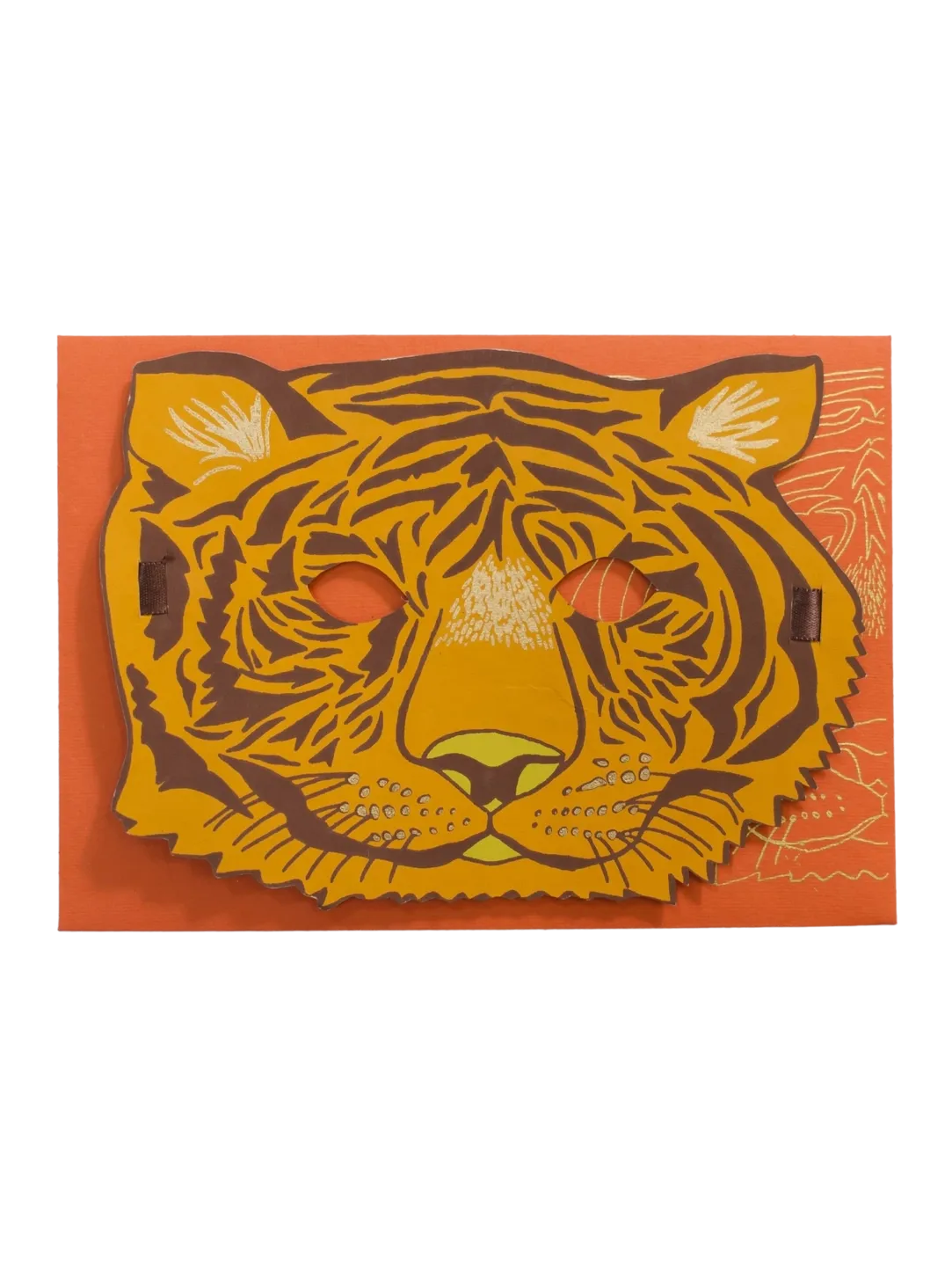 Tiger Mask Greeting Card