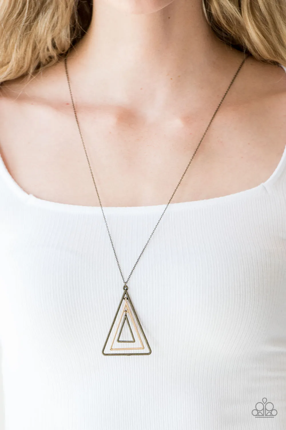 TRI Harder Brass Necklace Set