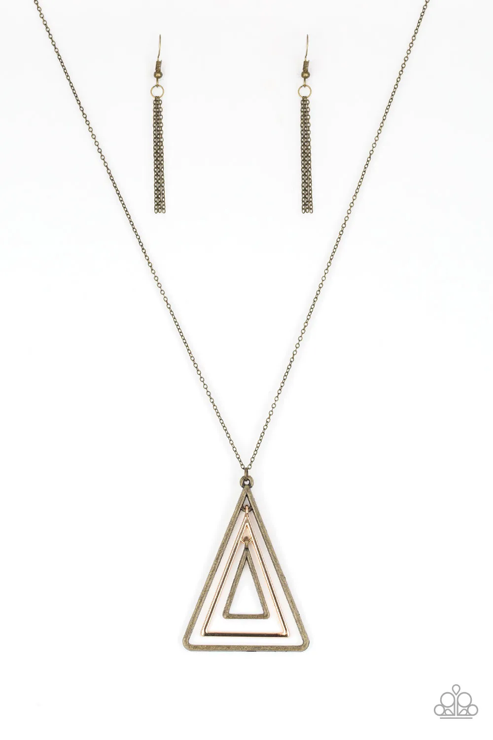 TRI Harder Brass Necklace Set