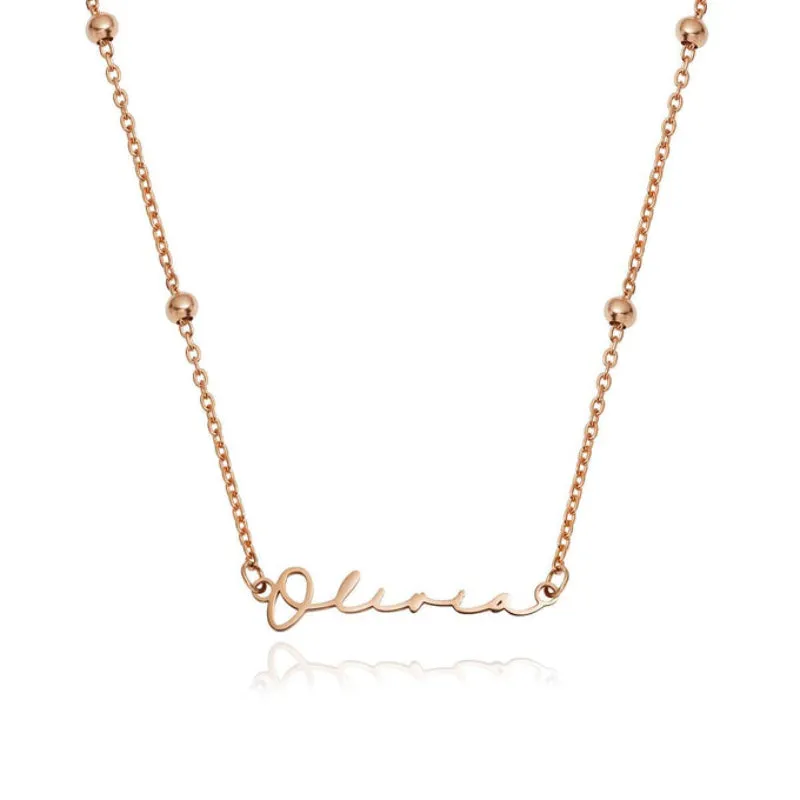 Unique And Stylish Signature Name Necklace