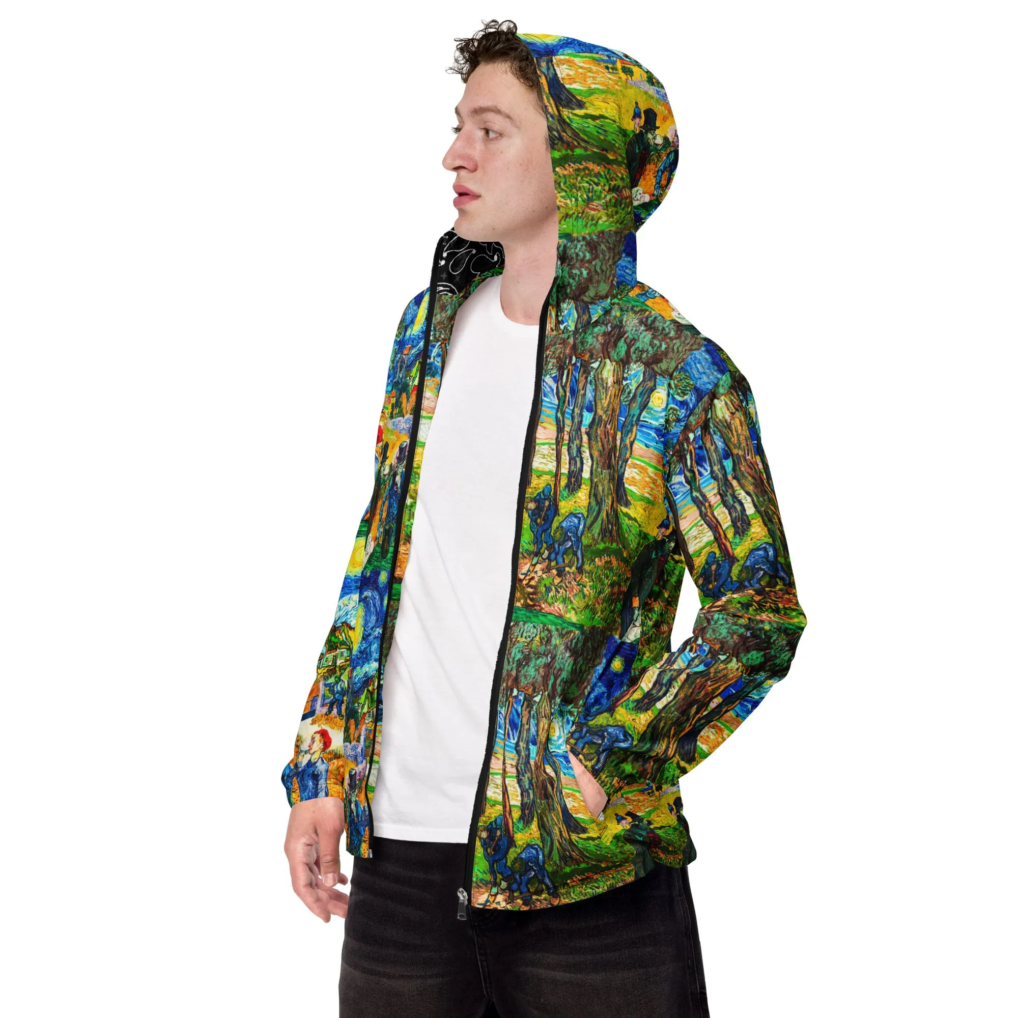 Van Gogh Art Collage Men’s windbreaker