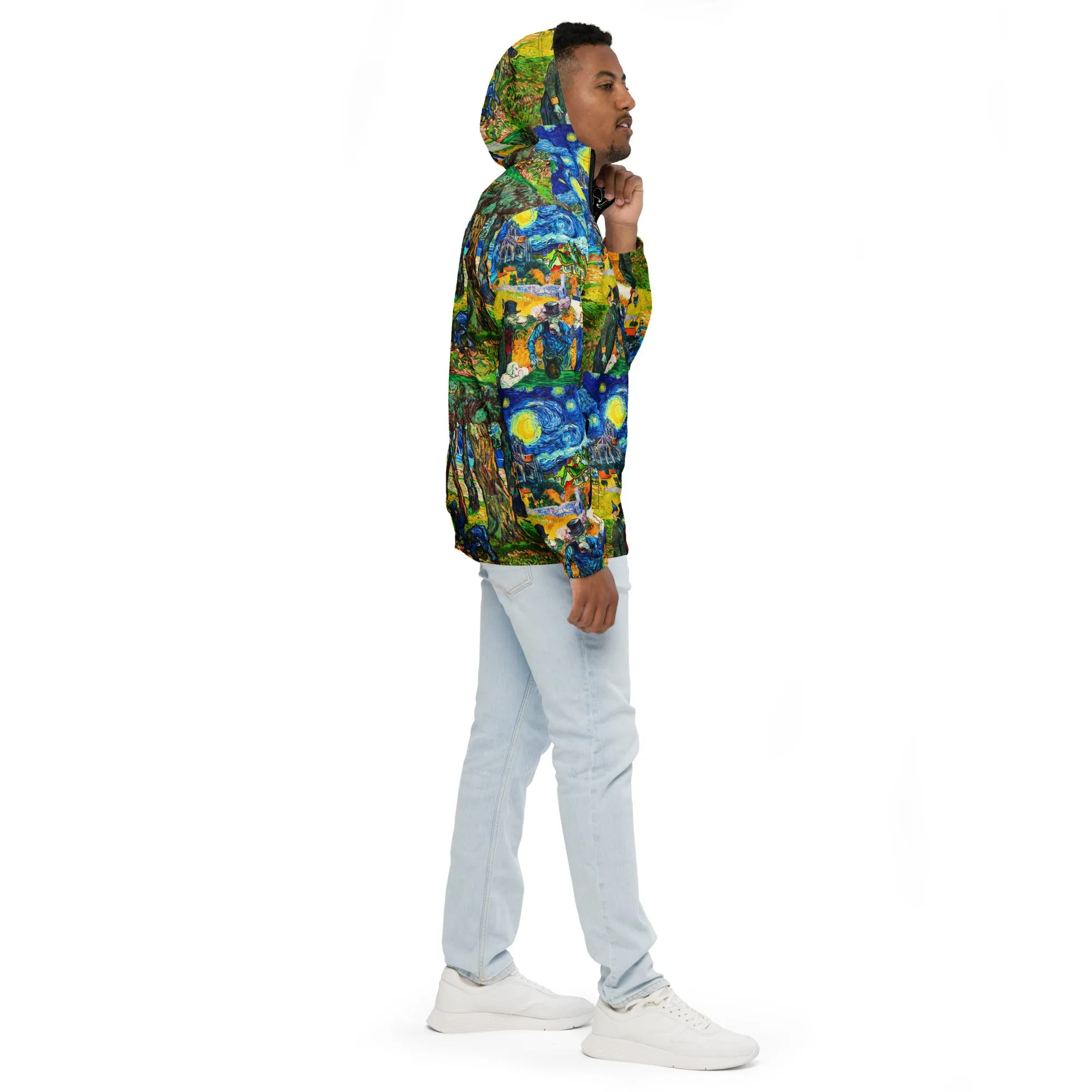 Van Gogh Art Collage Men’s windbreaker