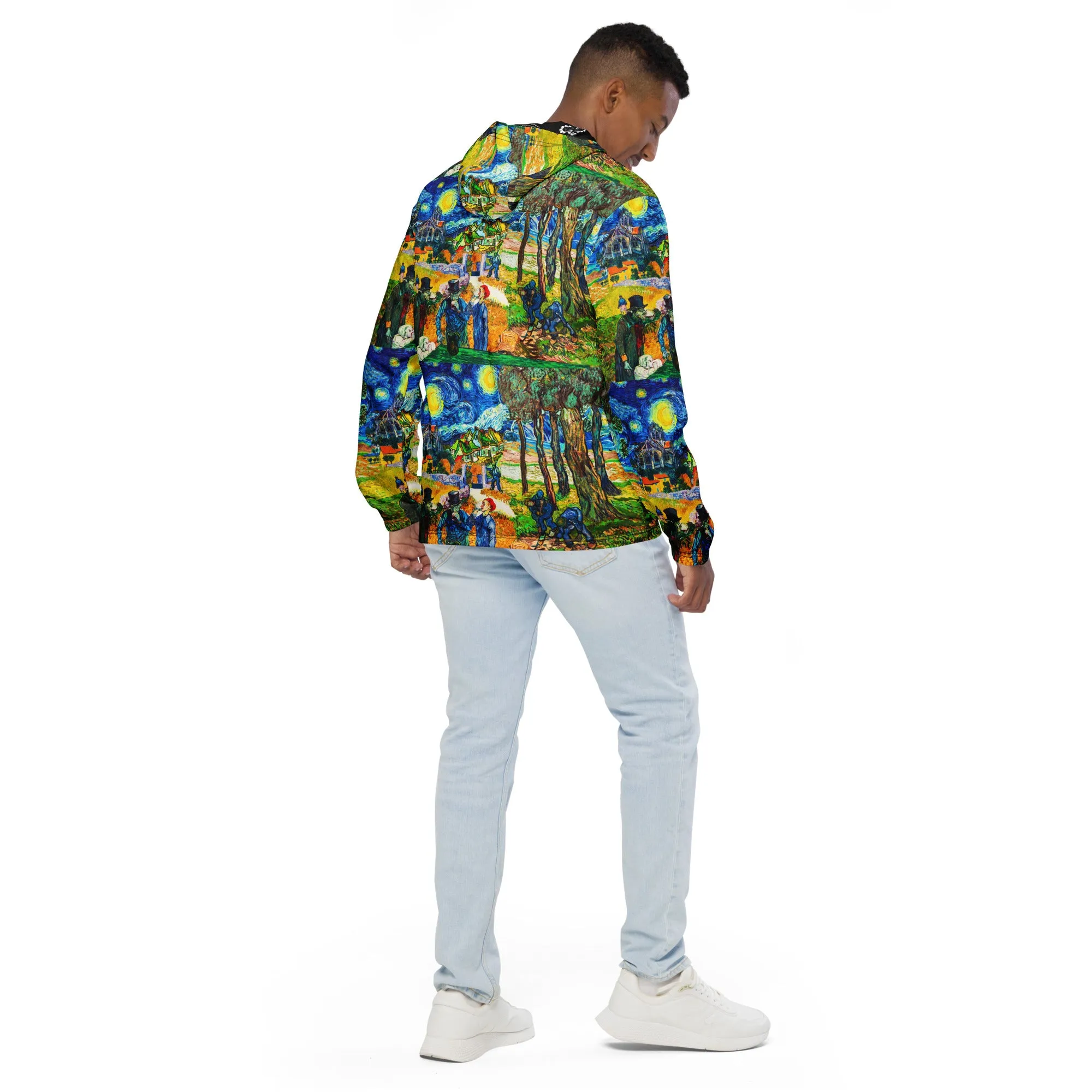 Van Gogh Art Collage Men’s windbreaker