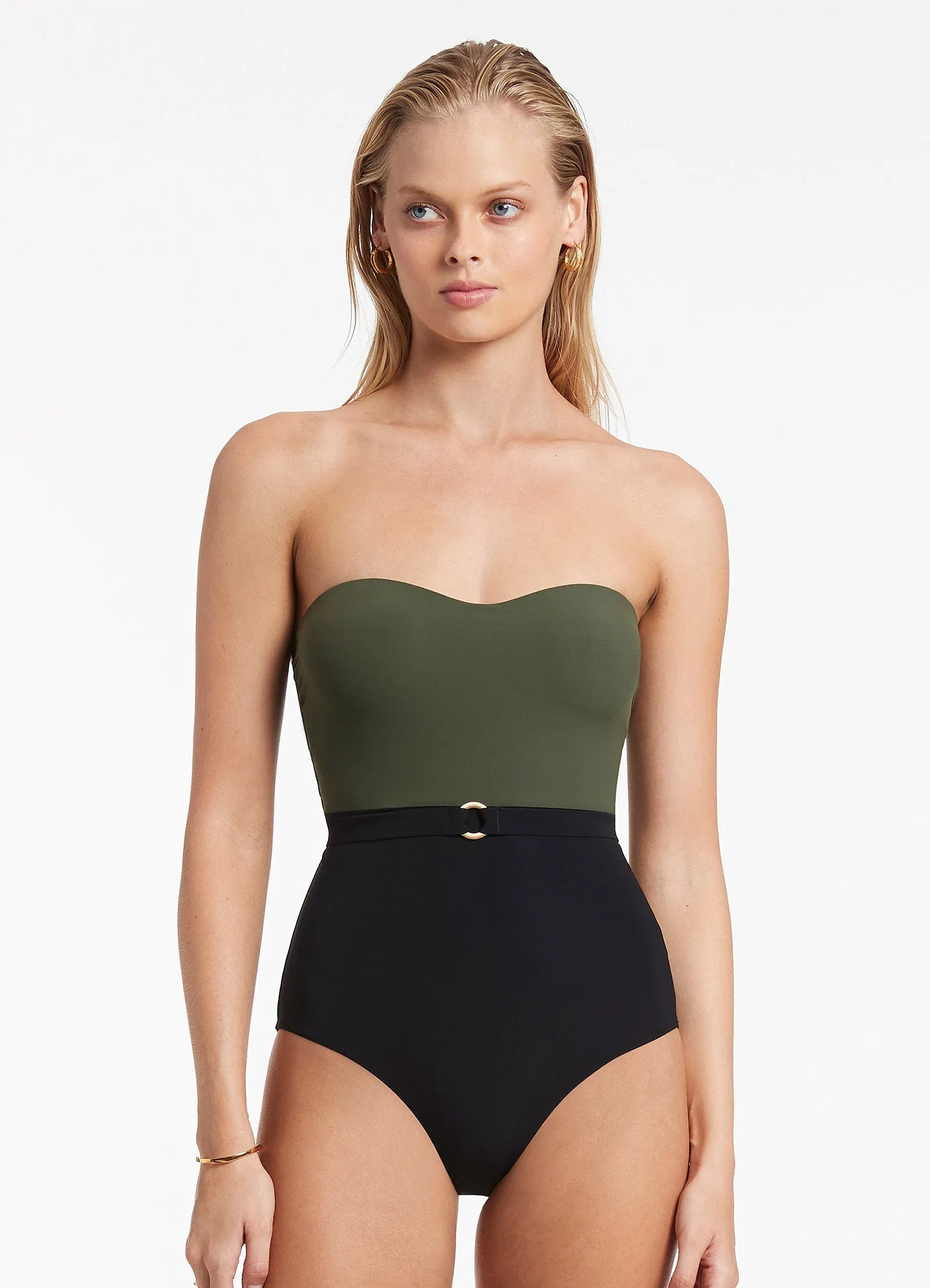 Versa Bandeau One Piece - Olive