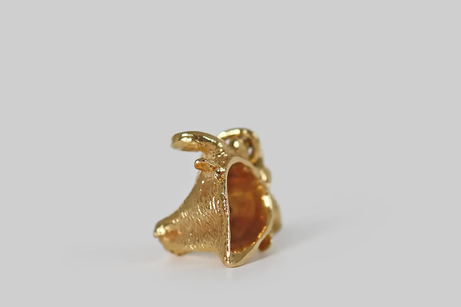 Vintage Realistic Bull's Head Charm