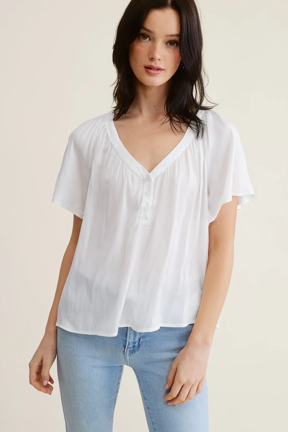 White Buttoned Blouse