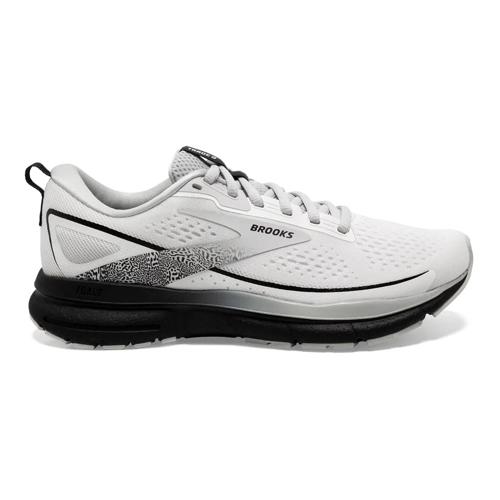 Women's Brooks Trace 3, White/Oyster/Black, 9.5 B Medium