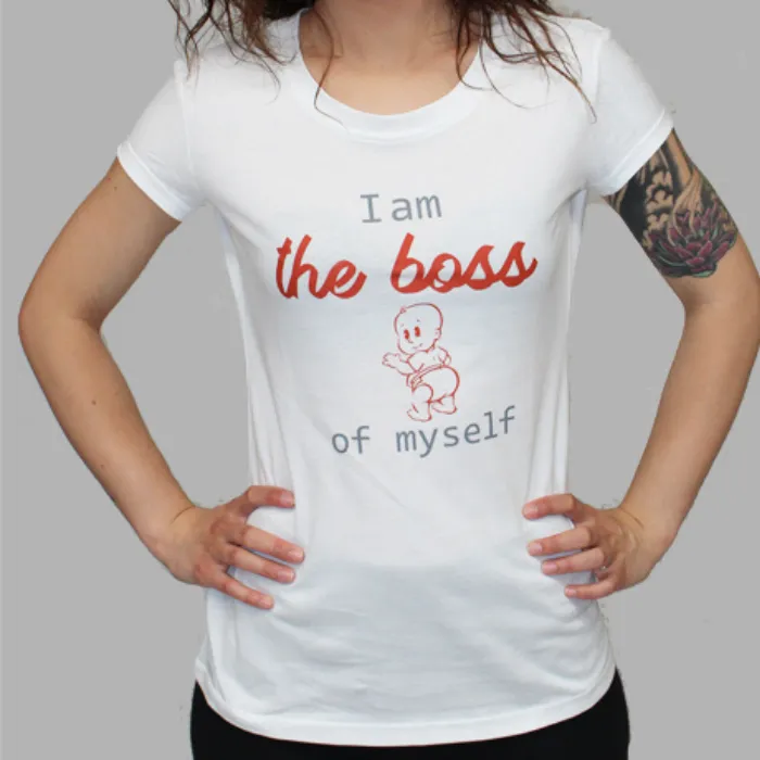 Women's Organic Cotton I Am the Boss T-shirt