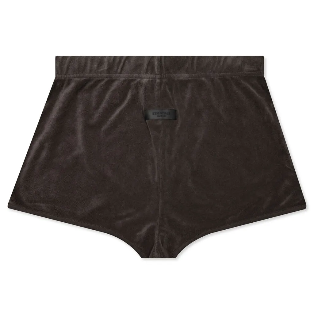 Women's Terry Beach Short - Off Black