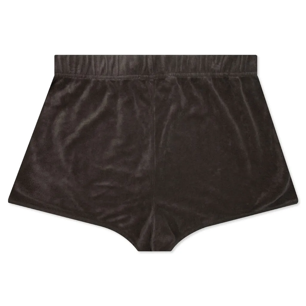 Women's Terry Beach Short - Off Black