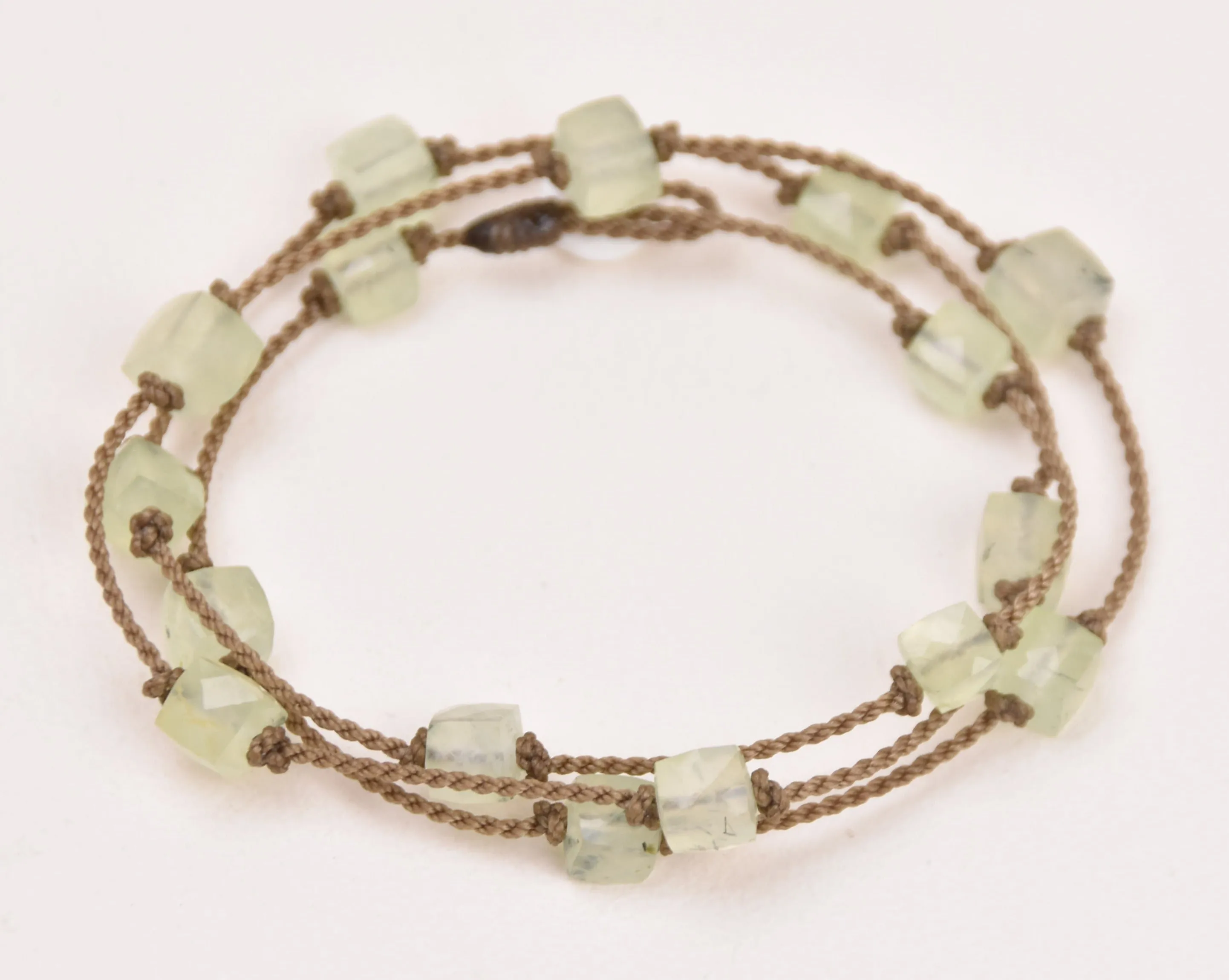 Wrap-0941-Prehnite Cube Petite